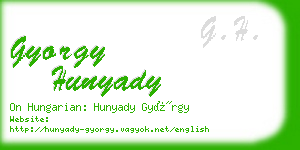 gyorgy hunyady business card